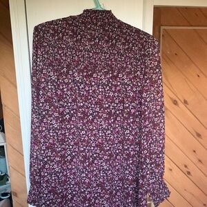 Reitmans Floral Mock Neck Dress - Size Small